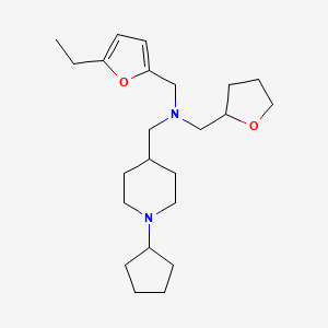 1-(1-cyclopentyl-4-piperidinyl)-N-[(5-ethyl-2-furyl)methyl]-N-(tetrahydro-2-furanylmethyl)methanamine