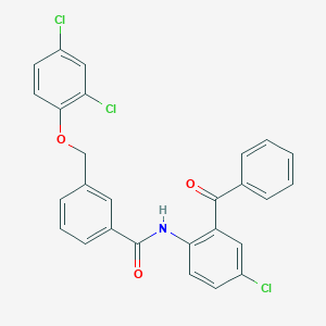 N-(2-benzoyl-4-chlorophenyl)-3-[(2,4-dichlorophenoxy)methyl]benzamide