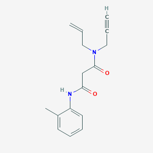 molecular formula C16H18N2O2 B4527892 N-allyl-N'-(2-methylphenyl)-N-prop-2-yn-1-ylmalonamide 