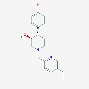 molecular formula C19H23FN2O B4527905 (3S*,4S*)-1-[(5-ethylpyridin-2-yl)methyl]-4-(4-fluorophenyl)piperidin-3-ol 