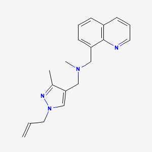 1-(1-allyl-3-methyl-1H-pyrazol-4-yl)-N-methyl-N-(quinolin-8-ylmethyl)methanamine