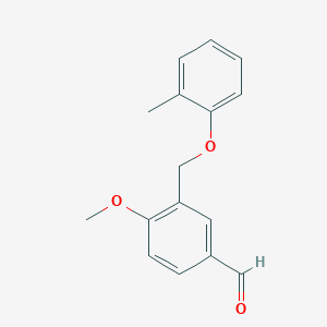 4-Methoxy-3-[(2-methylphenoxy)methyl]benzaldehyde