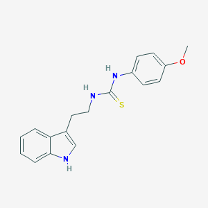 molecular formula C18H19N3OS B452793 N-[2-(1H-indol-3-yl)ethyl]-N'-(4-methoxyphenyl)thiourea CAS No. 362502-79-2