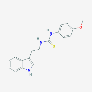 molecular formula C18H19N3OS B452793 N-[2-(1H-indol-3-yl)ethyl]-N'-(4-methoxyphenyl)thiourea 