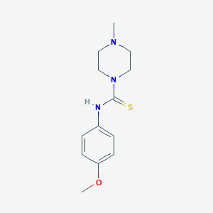 molecular formula C13H19N3OS B452797 N-(4-甲氧基苯基)-4-甲基哌嗪-1-碳硫酰胺 CAS No. 109219-12-7