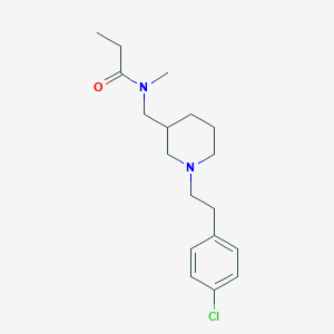 N-({1-[2-(4-chlorophenyl)ethyl]-3-piperidinyl}methyl)-N-methylpropanamide