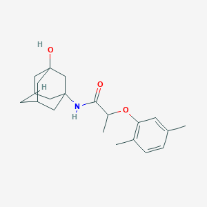 2-(2,5-dimethylphenoxy)-N-(3-hydroxy-1-adamantyl)propanamide