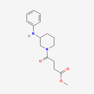 molecular formula C16H22N2O3 B4527999 methyl 4-(3-anilino-1-piperidinyl)-4-oxobutanoate 