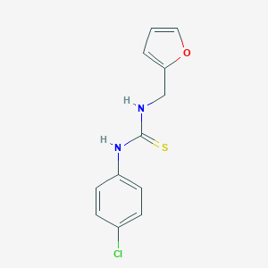 molecular formula C12H11ClN2OS B452800 N-(4-chlorophenyl)-N'-(2-furylmethyl)thiourea CAS No. 32564-38-8