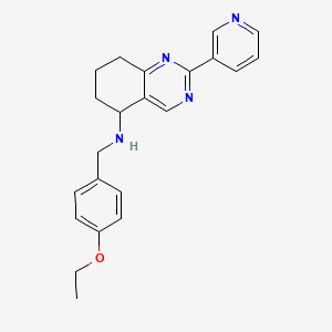 molecular formula C22H24N4O B4528014 N-(4-ethoxybenzyl)-2-(3-pyridinyl)-5,6,7,8-tetrahydro-5-quinazolinamine 