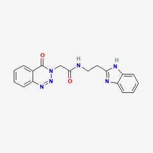 N-[2-(1H-benzimidazol-2-yl)ethyl]-2-(4-oxo-1,2,3-benzotriazin-3(4H)-yl)acetamide