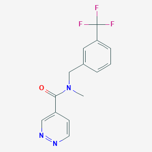 N-methyl-N-[3-(trifluoromethyl)benzyl]-4-pyridazinecarboxamide