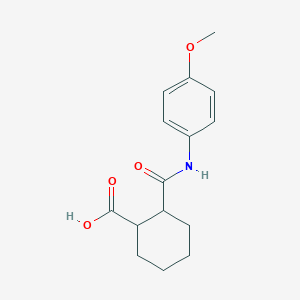 molecular formula C15H19NO4 B452805 2-[(4-Methoxyphenyl)carbamoyl]cyclohexane-1-carboxylic acid CAS No. 312757-03-2