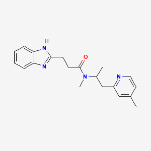 3-(1H-benzimidazol-2-yl)-N-methyl-N-[1-methyl-2-(4-methylpyridin-2-yl)ethyl]propanamide