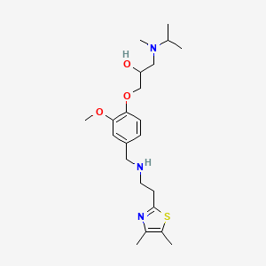 1-[4-({[2-(4,5-dimethyl-1,3-thiazol-2-yl)ethyl]amino}methyl)-2-methoxyphenoxy]-3-[isopropyl(methyl)amino]-2-propanol