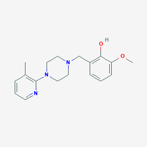 2-methoxy-6-{[4-(3-methylpyridin-2-yl)piperazin-1-yl]methyl}phenol