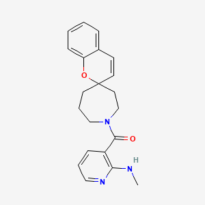 molecular formula C21H23N3O2 B4528080 N-methyl-3-(1H-spiro[azepane-4,2'-chromen]-1-ylcarbonyl)pyridin-2-amine 