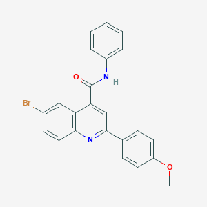 6-bromo-2-(4-methoxyphenyl)-N-phenylquinoline-4-carboxamide