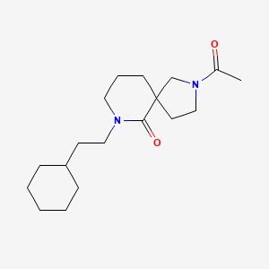 2-acetyl-7-(2-cyclohexylethyl)-2,7-diazaspiro[4.5]decan-6-one