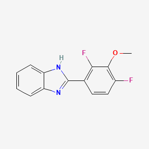 molecular formula C14H10F2N2O B4528117 2-(2,4-difluoro-3-methoxyphenyl)-1H-benzimidazole 