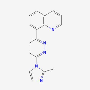 8-[6-(2-methyl-1H-imidazol-1-yl)pyridazin-3-yl]quinoline