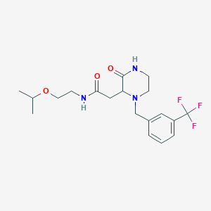 N-(2-isopropoxyethyl)-2-{3-oxo-1-[3-(trifluoromethyl)benzyl]-2-piperazinyl}acetamide