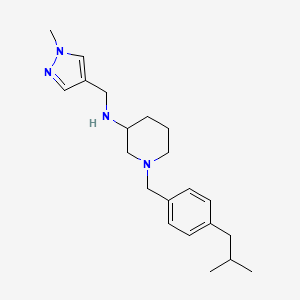 1-(4-isobutylbenzyl)-N-[(1-methyl-1H-pyrazol-4-yl)methyl]-3-piperidinamine