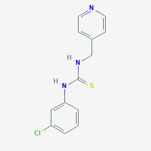 molecular formula C13H12ClN3S B452814 1-(3-Chlorophenyl)-3-(pyridin-4-ylmethyl)thiourea 
