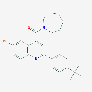 4-(1-Azepanylcarbonyl)-6-bromo-2-(4-tert-butylphenyl)quinoline