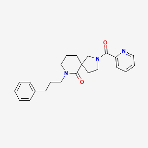 molecular formula C23H27N3O2 B4528156 7-(3-phenylpropyl)-2-(2-pyridinylcarbonyl)-2,7-diazaspiro[4.5]decan-6-one 