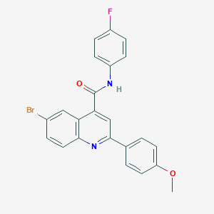 6-bromo-N-(4-fluorophenyl)-2-(4-methoxyphenyl)quinoline-4-carboxamide