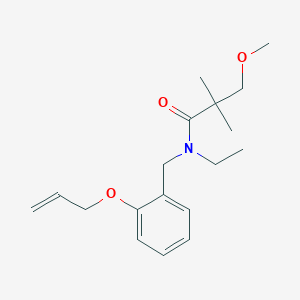 N-[2-(allyloxy)benzyl]-N-ethyl-3-methoxy-2,2-dimethylpropanamide