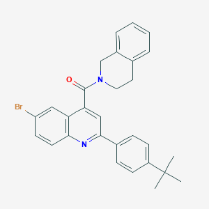 molecular formula C29H27BrN2O B452822 6-bromo-2-(4-tert-butylphenyl)-4-(3,4-dihydro-2(1H)-isoquinolinylcarbonyl)quinoline 