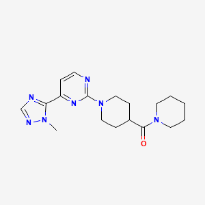 4-(1-methyl-1H-1,2,4-triazol-5-yl)-2-[4-(piperidin-1-ylcarbonyl)piperidin-1-yl]pyrimidine