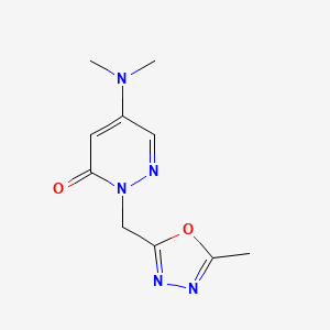 5-(dimethylamino)-2-[(5-methyl-1,3,4-oxadiazol-2-yl)methyl]-3(2H)-pyridazinone