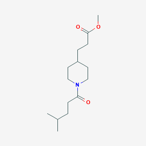 methyl 3-[1-(4-methylpentanoyl)-4-piperidinyl]propanoate