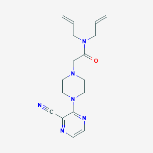 N,N-diallyl-2-[4-(3-cyanopyrazin-2-yl)piperazin-1-yl]acetamide