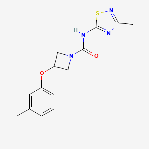 3-(3-ethylphenoxy)-N-(3-methyl-1,2,4-thiadiazol-5-yl)azetidine-1-carboxamide