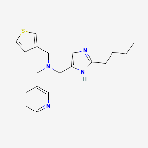 1-(2-butyl-1H-imidazol-4-yl)-N-(pyridin-3-ylmethyl)-N-(3-thienylmethyl)methanamine