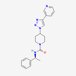 N-[(1S)-1-phenylethyl]-4-(4-pyridin-3-yl-1H-1,2,3-triazol-1-yl)piperidine-1-carboxamide