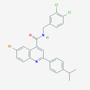 6-bromo-N-(3,4-dichlorobenzyl)-2-(4-isopropylphenyl)-4-quinolinecarboxamide