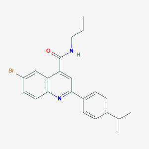 6-bromo-2-(4-isopropylphenyl)-N-propyl-4-quinolinecarboxamide