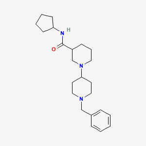 molecular formula C23H35N3O B4528400 1'-benzyl-N-cyclopentyl-1,4'-bipiperidine-3-carboxamide 