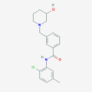 molecular formula C20H23ClN2O2 B4528409 N-(2-chloro-5-methylphenyl)-3-[(3-hydroxypiperidin-1-yl)methyl]benzamide 