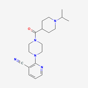 2-{4-[(1-isopropylpiperidin-4-yl)carbonyl]piperazin-1-yl}nicotinonitrile