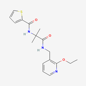 N-(2-{[(2-ethoxypyridin-3-yl)methyl]amino}-1,1-dimethyl-2-oxoethyl)thiophene-2-carboxamide