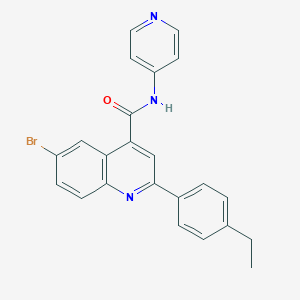 6-bromo-2-(4-ethylphenyl)-N-(4-pyridinyl)-4-quinolinecarboxamide