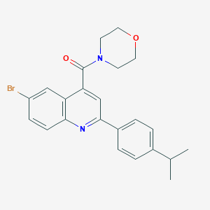 [6-bromo-2-(4-isopropylphenyl)-4-quinolyl](morpholino)methanone