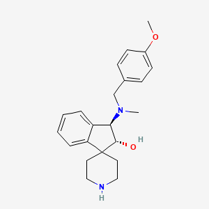 molecular formula C22H28N2O2 B4528471 (1R,2R)-1-[(4-methoxyphenyl)methyl-methylamino]spiro[1,2-dihydroindene-3,4'-piperidine]-2-ol 