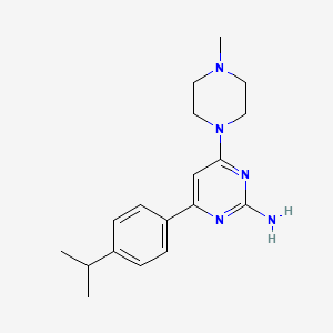 4-(4-isopropylphenyl)-6-(4-methylpiperazin-1-yl)pyrimidin-2-amine